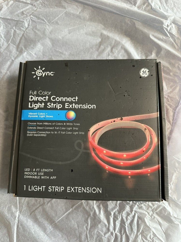 Cync 8' Smart Plug-In Dimmable Cuttable Color Changing LED Strip Light Extension