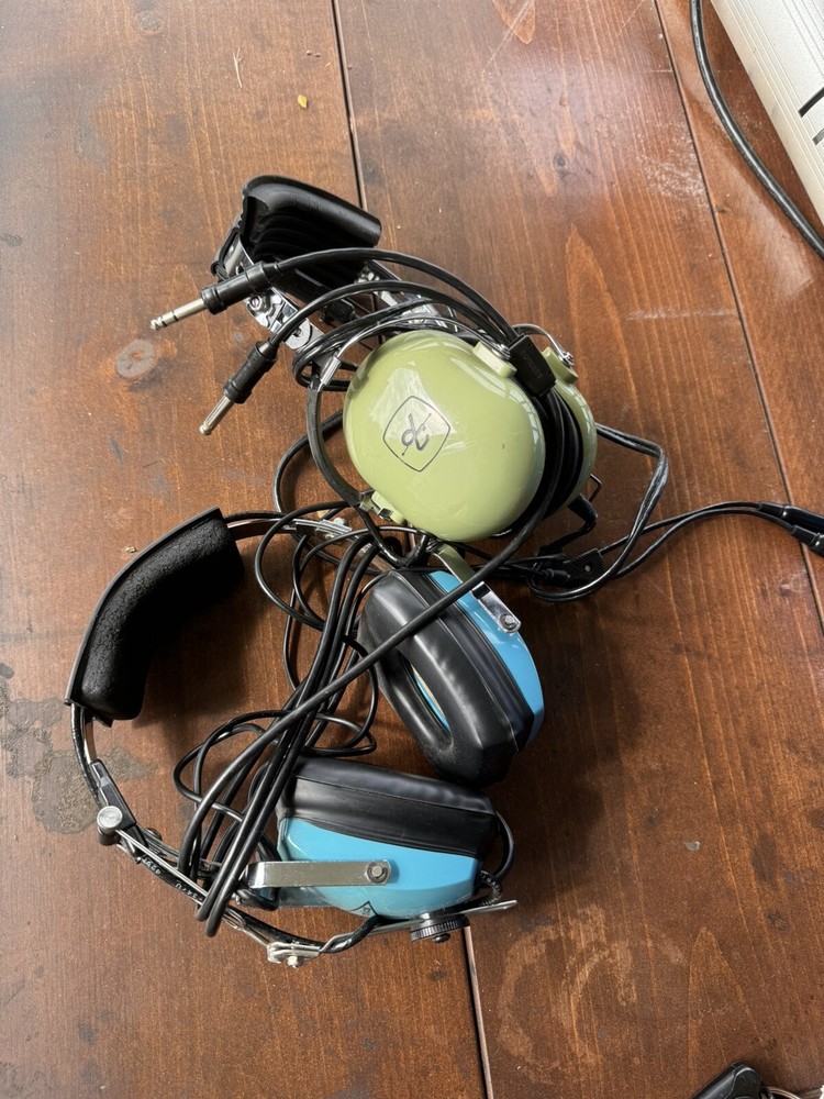 David Clark And  SIGTRONICs Aviation headsets.