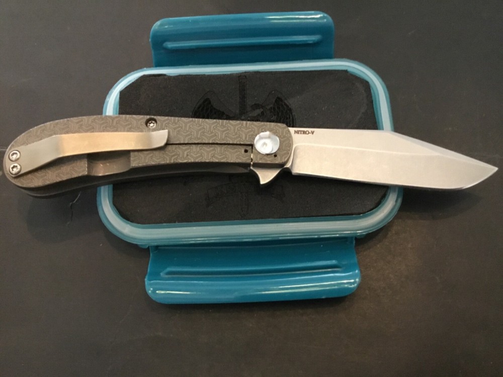 Custom Doc Shiffer Barebones Backpocket Flipper Folder Folding Knife
