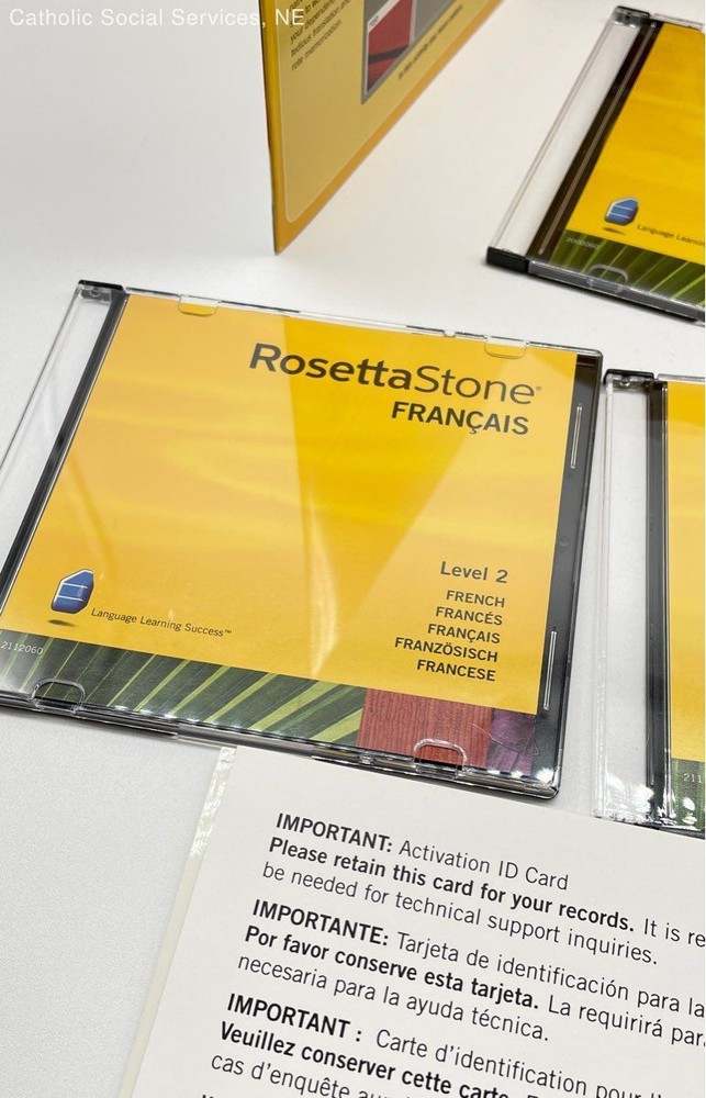 RosettaStone Francias Level 1 & 2 DIsk Set. Complete