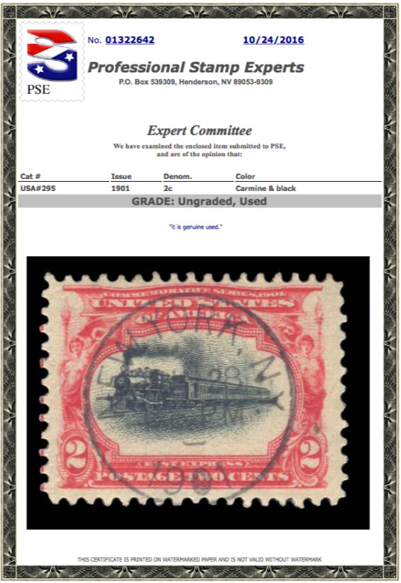 #295 Used PSE Certified # 01322642