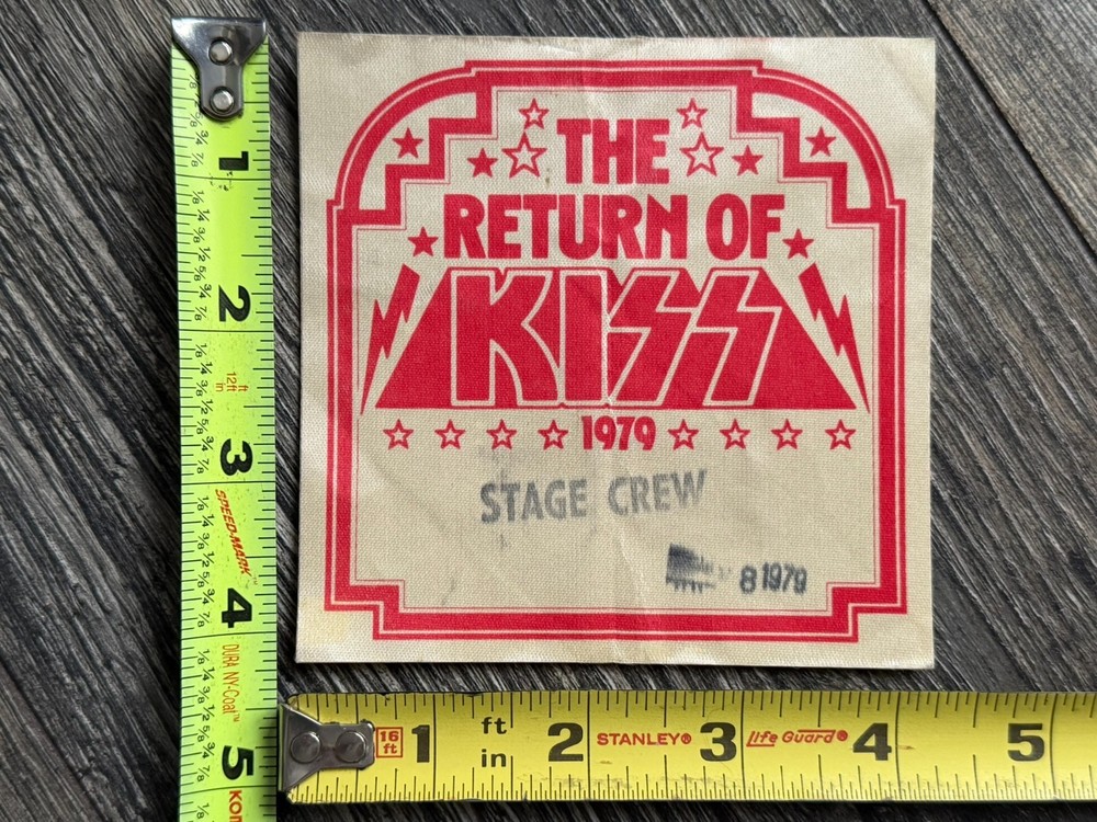 KISS Pass Dynasty Tour 1979 Concert Stage Crew Vintage Kiss Aucoin Memorabilia
