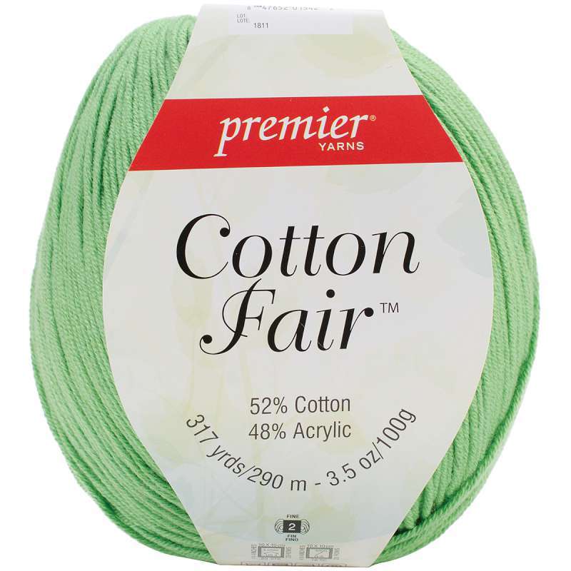 Cotton Fair Solid Yarn Leaf Green