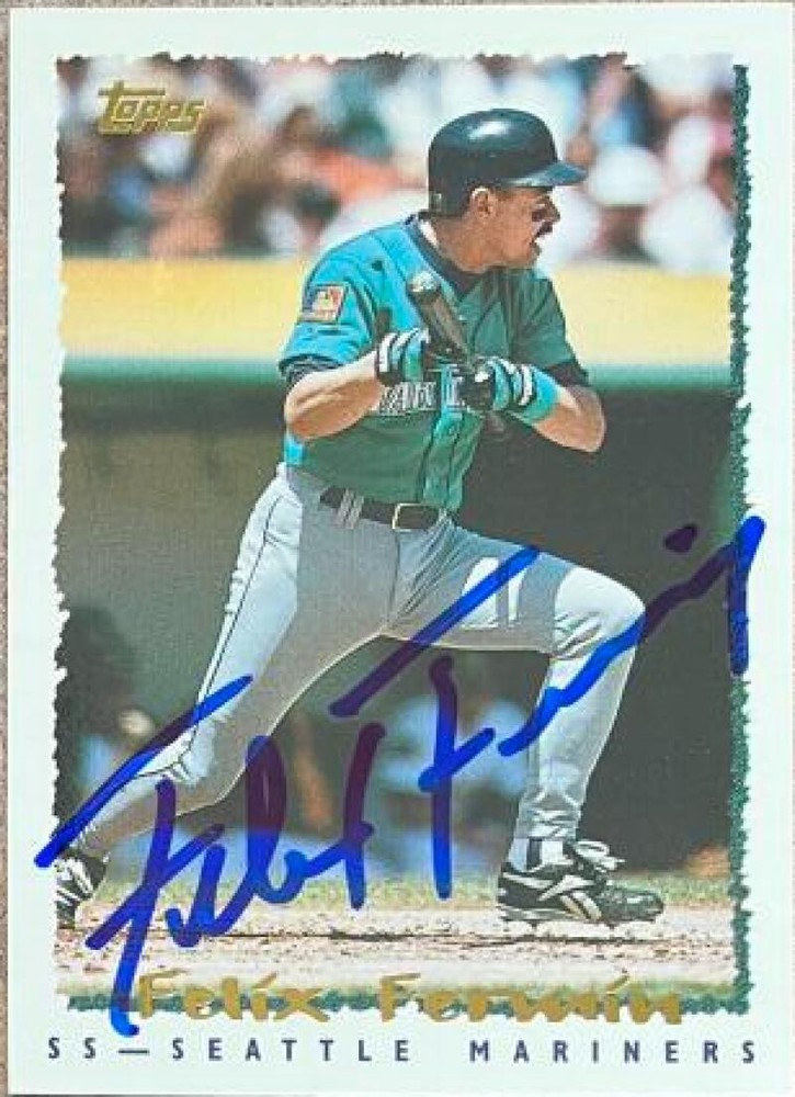 Felix Fermin Autographed 1995 Topps #234