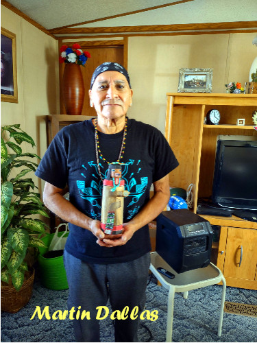 Hopi Kachina Doll - Hano Mana Kachina Sculpture by Martin Dallas - Lovely!