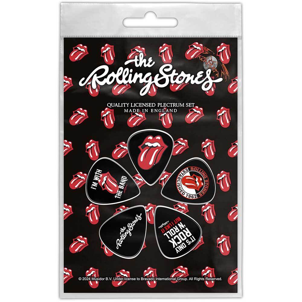 ROLLING STONES - TONGUE -PLECTRUM 5 PACK - BRAND NEW - MUSIC GUITAR PICK PP064