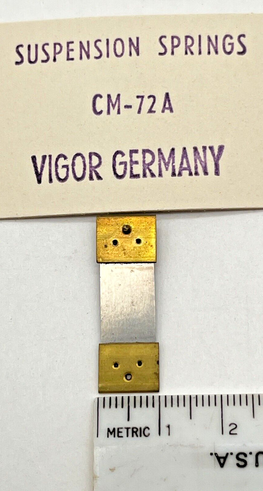 NOS CLOCK SUSPENSION SPRING VIGOR #CM-72A, 30mm / 10mm.