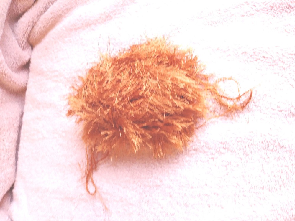 Crafts 1.7 Actual Oz. Rust Eyelash Yarn