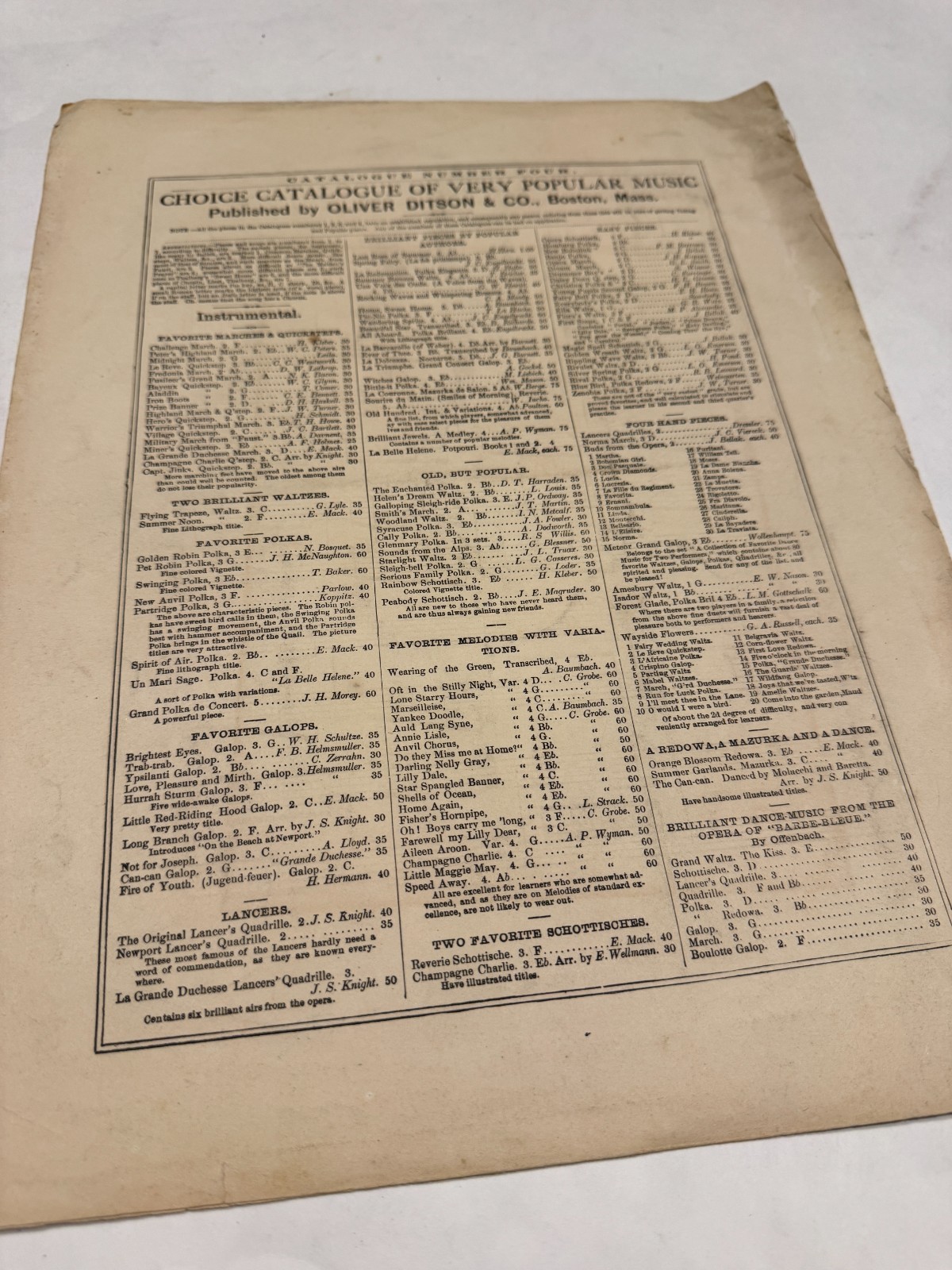 RARE! 1850 Serious Family Polka - G Loder - Rare Original Sheet Music Lithograph