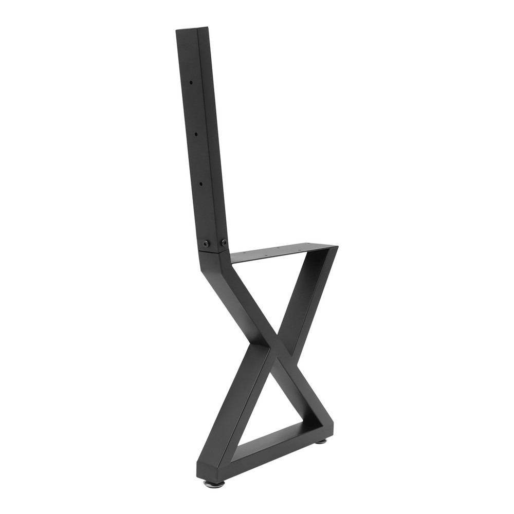 2PCS Bench Legs, Triangle Metal Bench Legs, Bench Legs with Backrest Bracket