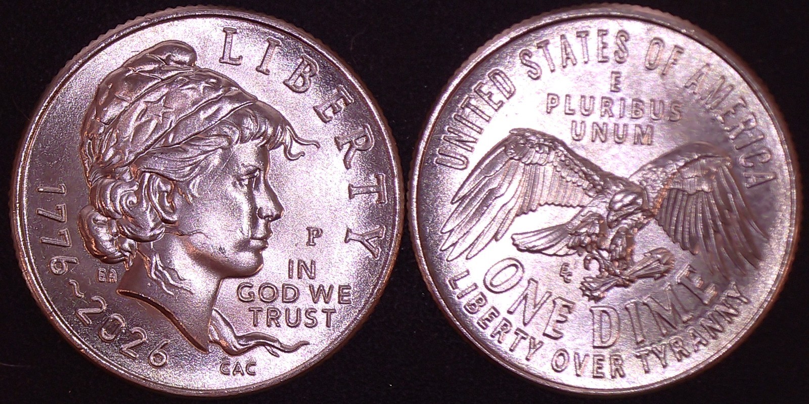 2026 P&D Emerging Liberty Dimes 2 Coins Free Shipping In Hand Ready 2 Ship NOW