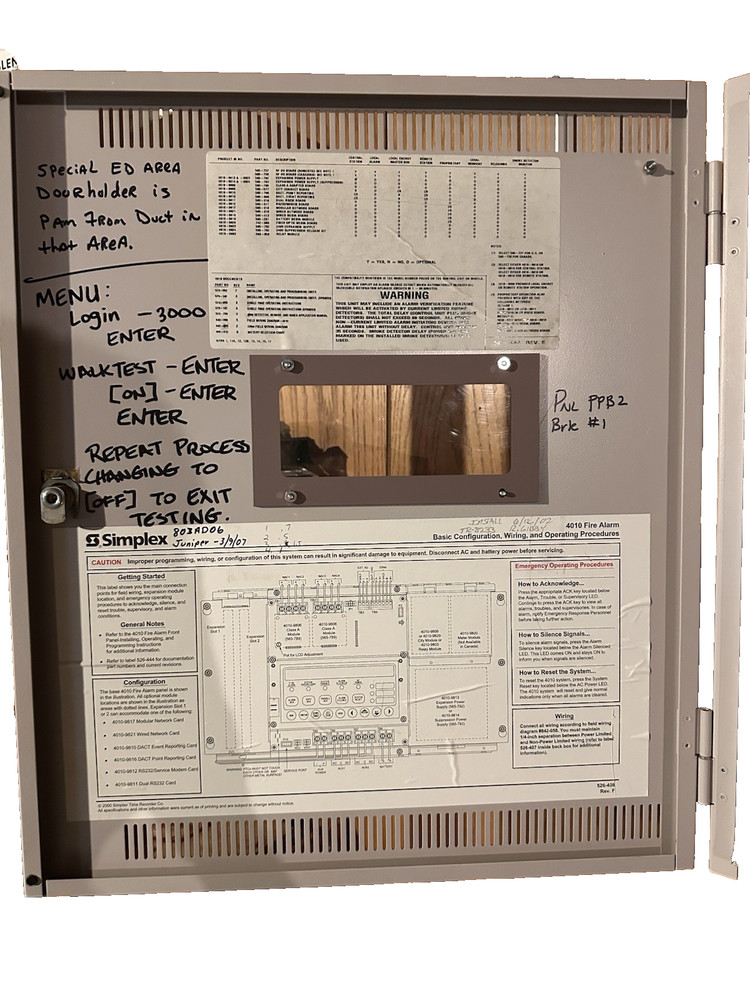 Simplex 4010-9101 Fire Alarm Control Panel w/Exp Power Supply TESTED UPGRADED