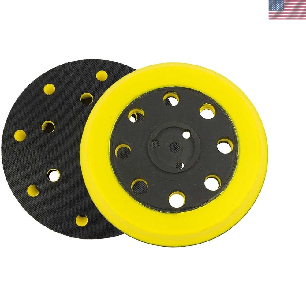 High-Performance 5-Inch Hook & Loop Sander Pad - Medium Grit 180, 8-Hole Design