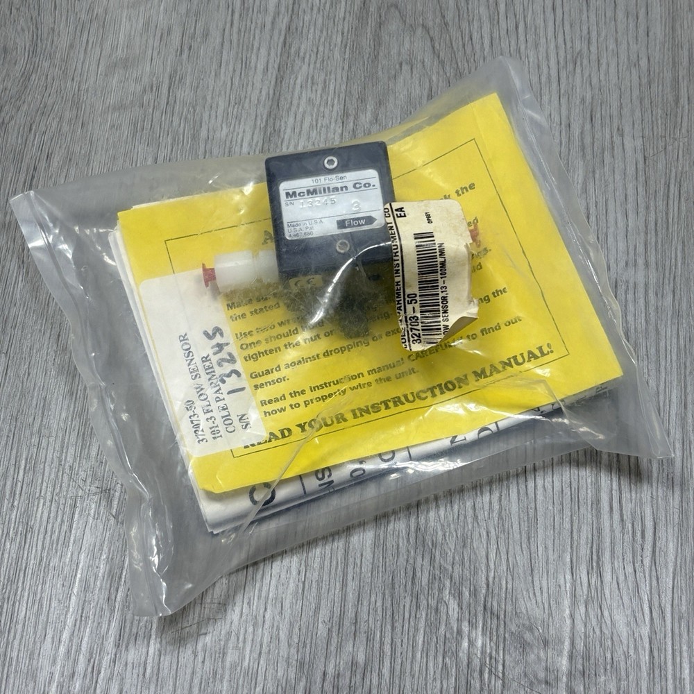 McMillan Co. 101 Flo-Sen Flow Sensor - NEW