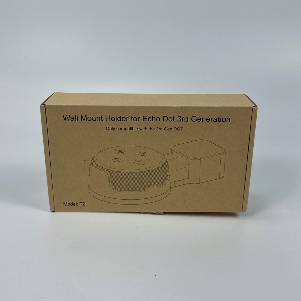 Echo Dot Genie [Square Plug ONLY 2018-2021: Dot 3rd Gen Wall Mount