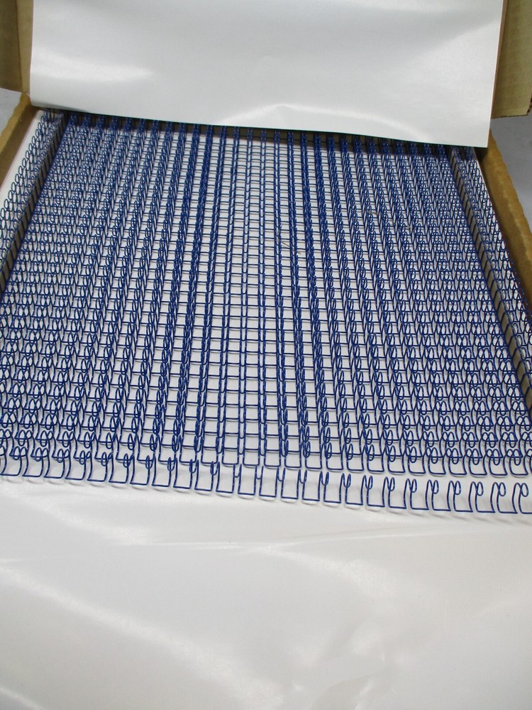 Double-O Wire Binding Spine-32 Loops 1/4 -3:1-Quantity 100 BLUE