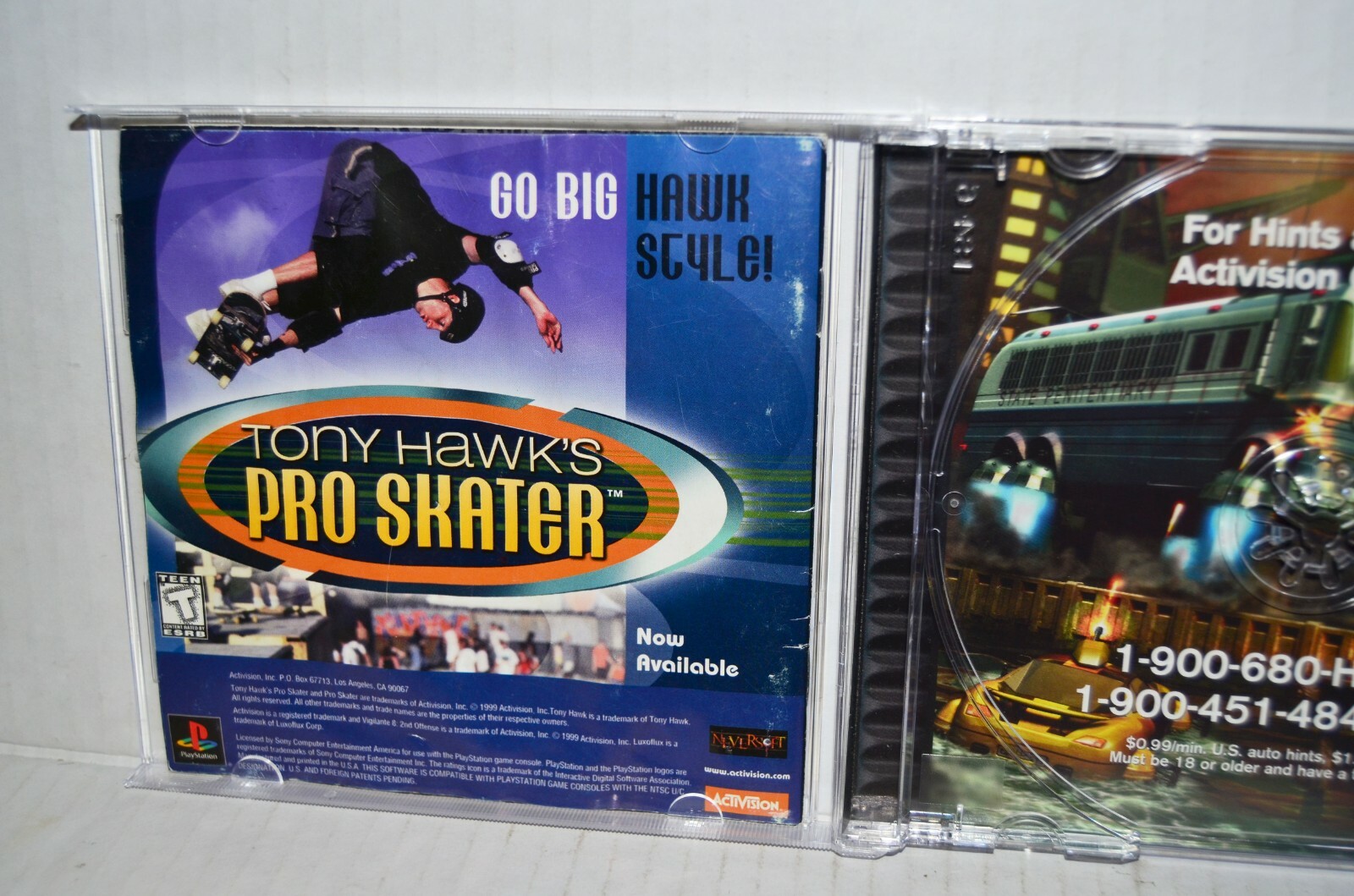 Sony PlayStation 1 PS1 PSOne Dreamcast Replacement Clear CD Disc Jewel Cases -50