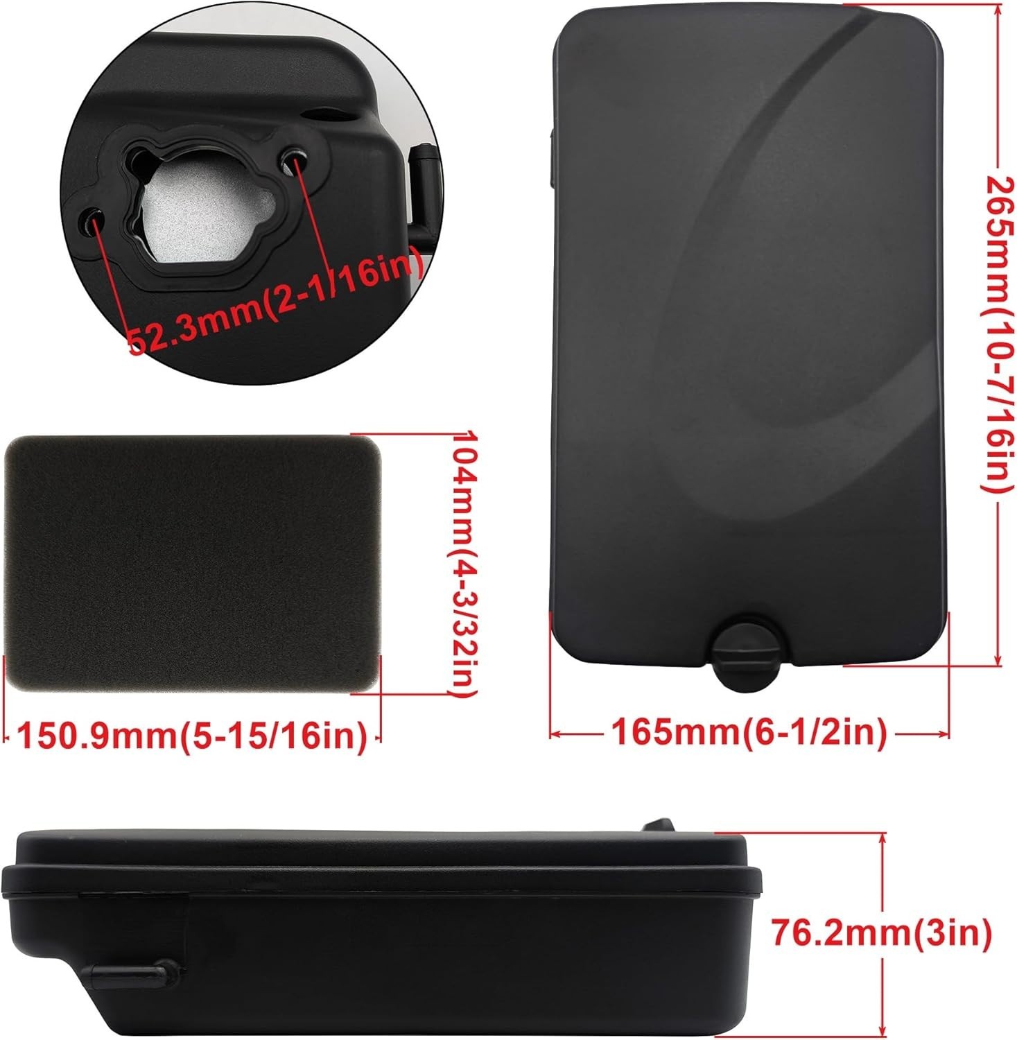 Generator Air Filter Box Housing Assembly for Predator Champion Honda Firman Gen