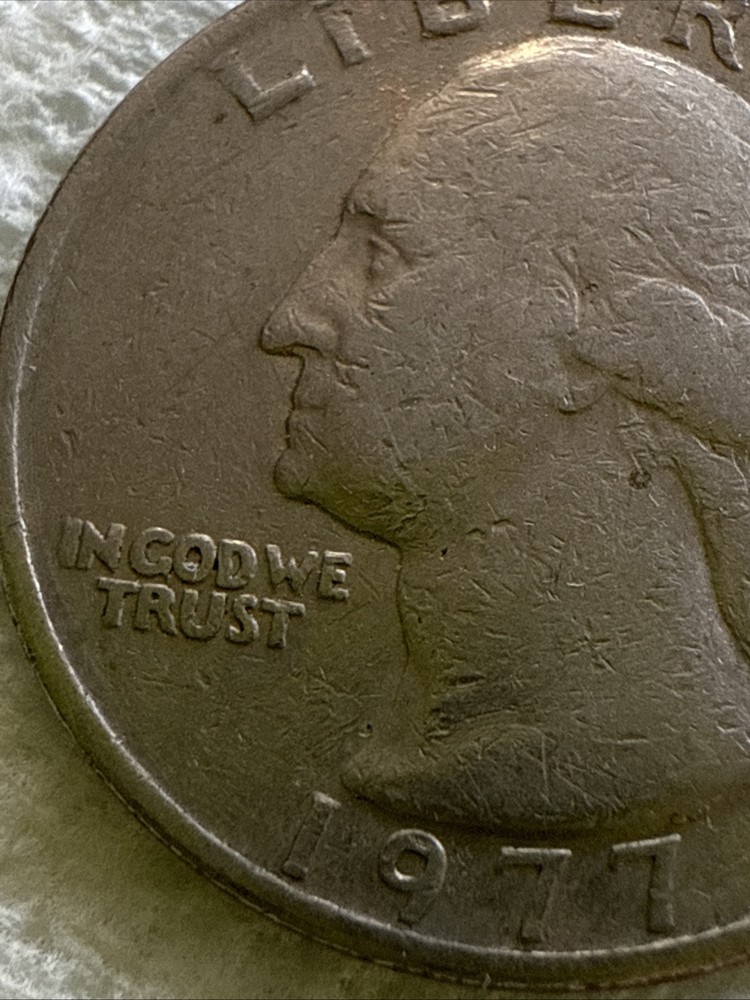 1977 Washington Head Quarter Error Strike Filled D
