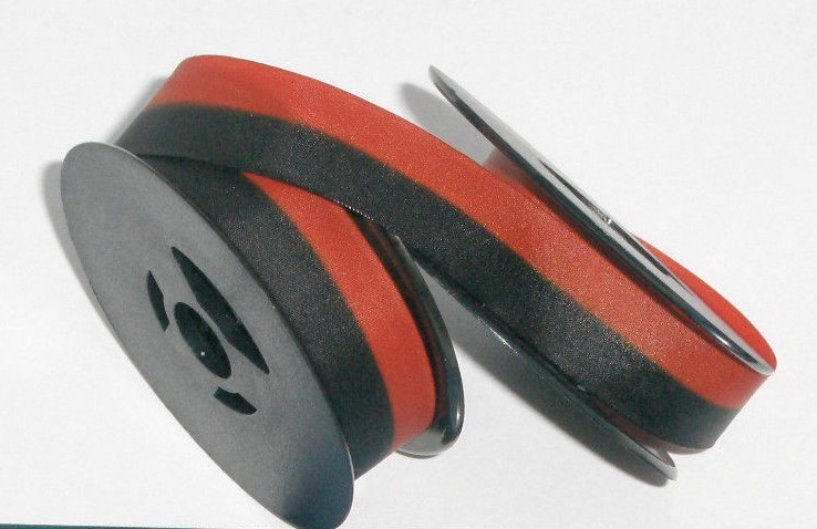 Halda Standard Typewriter Ribbon - Black and Red Ink