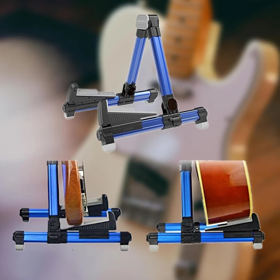 Folding Adjustable Universal String Instrument Guitar Stand, Non-slip