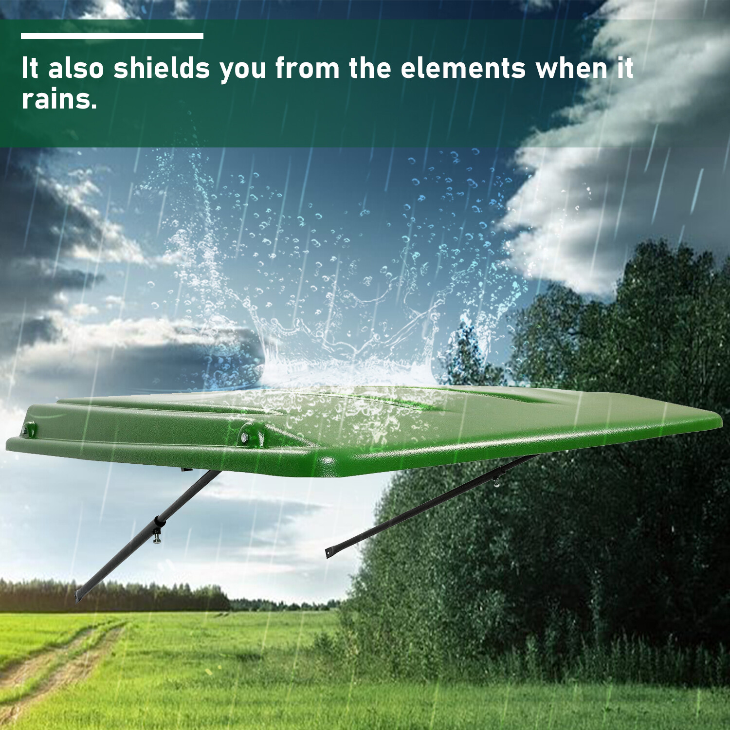 Green Top Tractor Canopy for ROPS 1 1/2 x 3, 2 x 2, 2 x 3