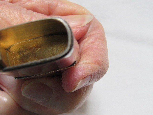 Antique English Sterling Match Safe & Coin Holder