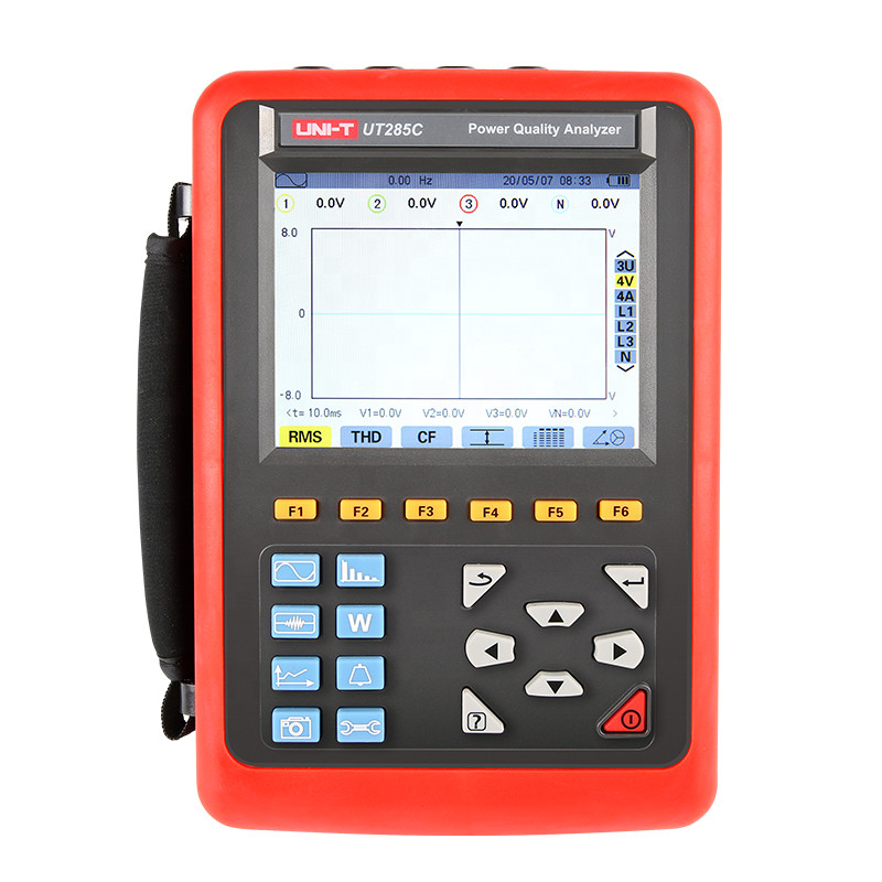 UNI-T UT285C Three Phase Power Quality Analyzer TRMS 1000A Current Clamp THD DPF