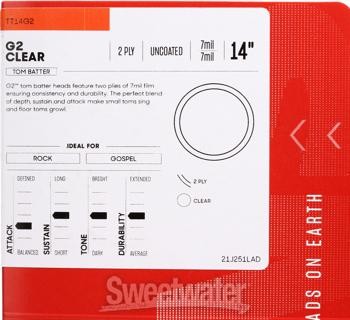 Evans G2 Clear Drumhead - 14"
