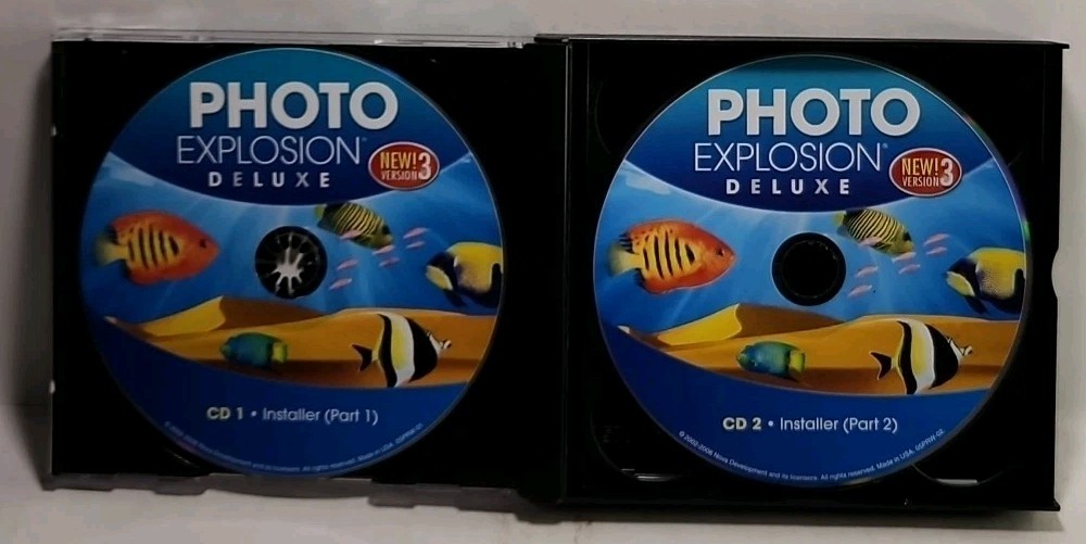 Photo Explosion Deluxe Version 3 PC CD-ROM for Windows XP/Vista 5906