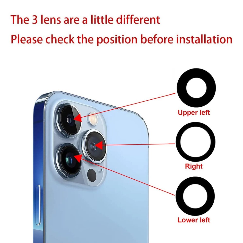 Perzework OEM Back Camera Glass Lens iphone 13 pro / 13 max
