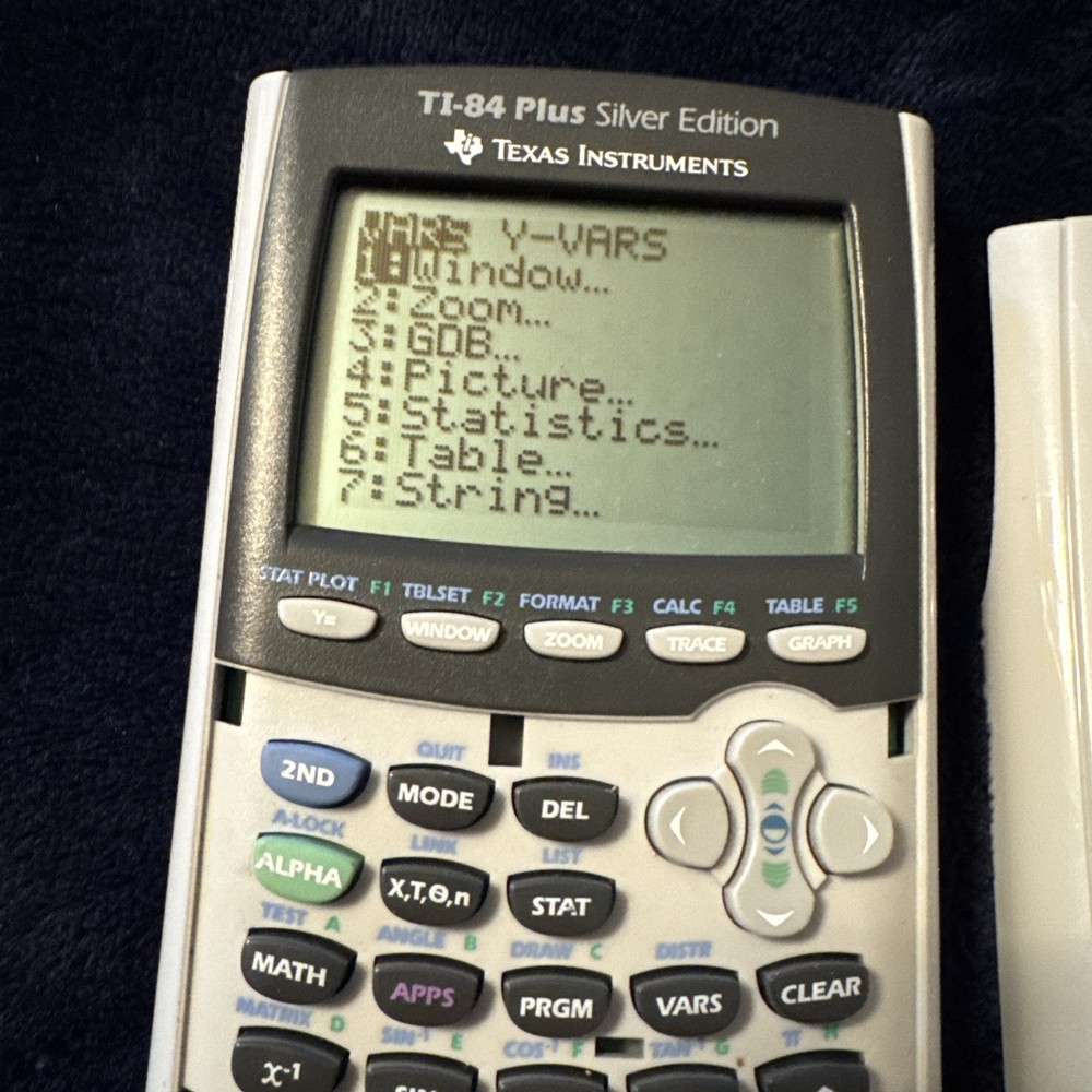 Texas Instruments TI-84 Plus Silver Edition Graphing Calculator Tested & Works