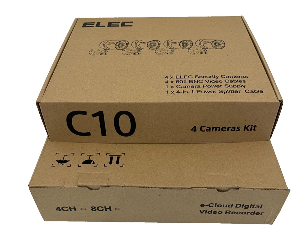 ELEC E-Cloud Digital Video Recorder and four camera kit