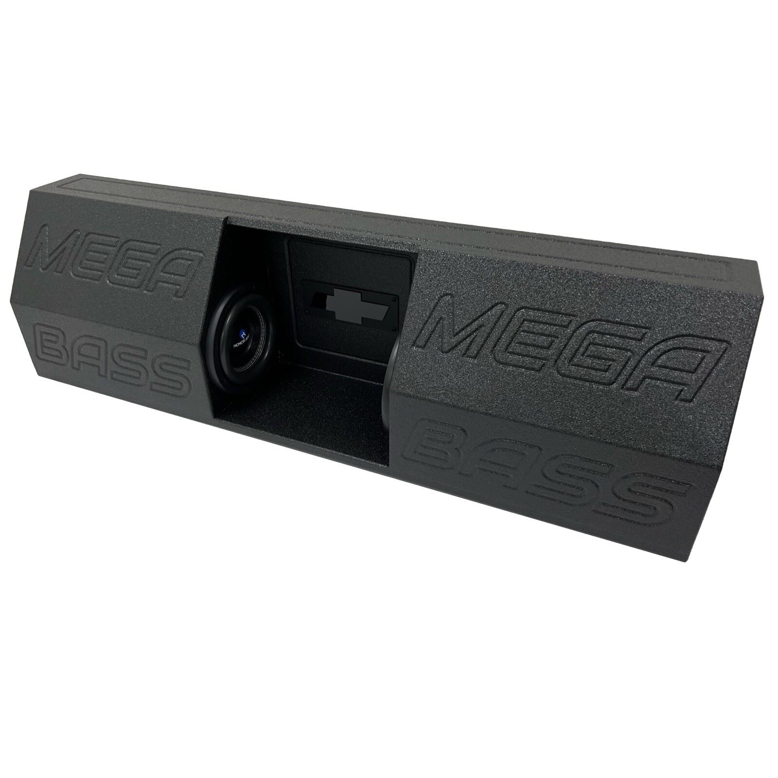 Universal Single Regular Cab Subwoofer Box 2x8” Ford Gm Bolero Style Mega Bass