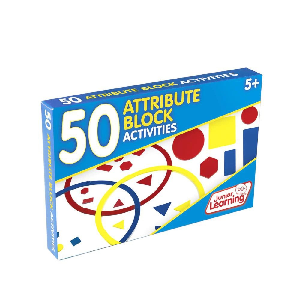 NWT Junior Learning 50 Attribute Block Activity Card Set. JL323