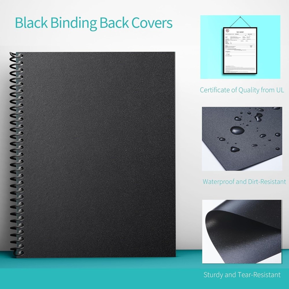 Professional Presentation 200 Pack Binding Covers for Office & Educational Use