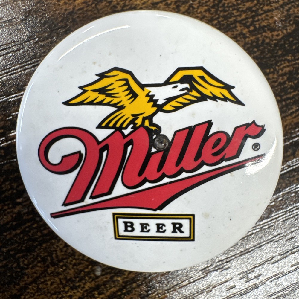 Vintage Miller Beer Pinback Button Pin