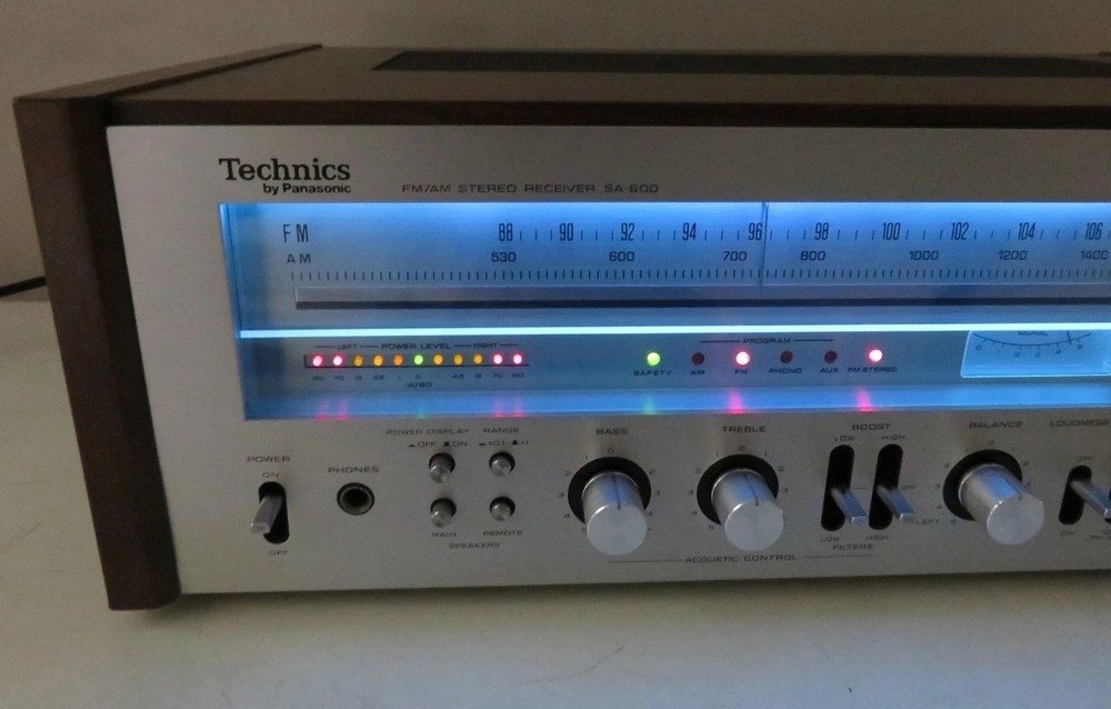 TECHNICS SA-600 RECEIVER WORKS PERFECT SERVICED FULLY RECAPPED + LED's