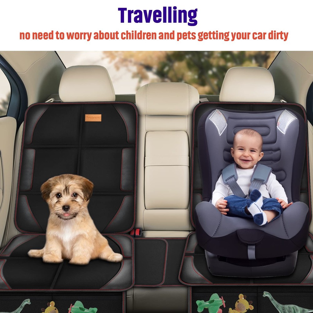 Car Seat Protector, 1 Pack, Thickest Padded 600D Fabric Padding, Waterproof, ...