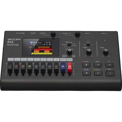 ZOOM Digital Multitrack Recorder (R12), Balanced Interconnect, Bundle