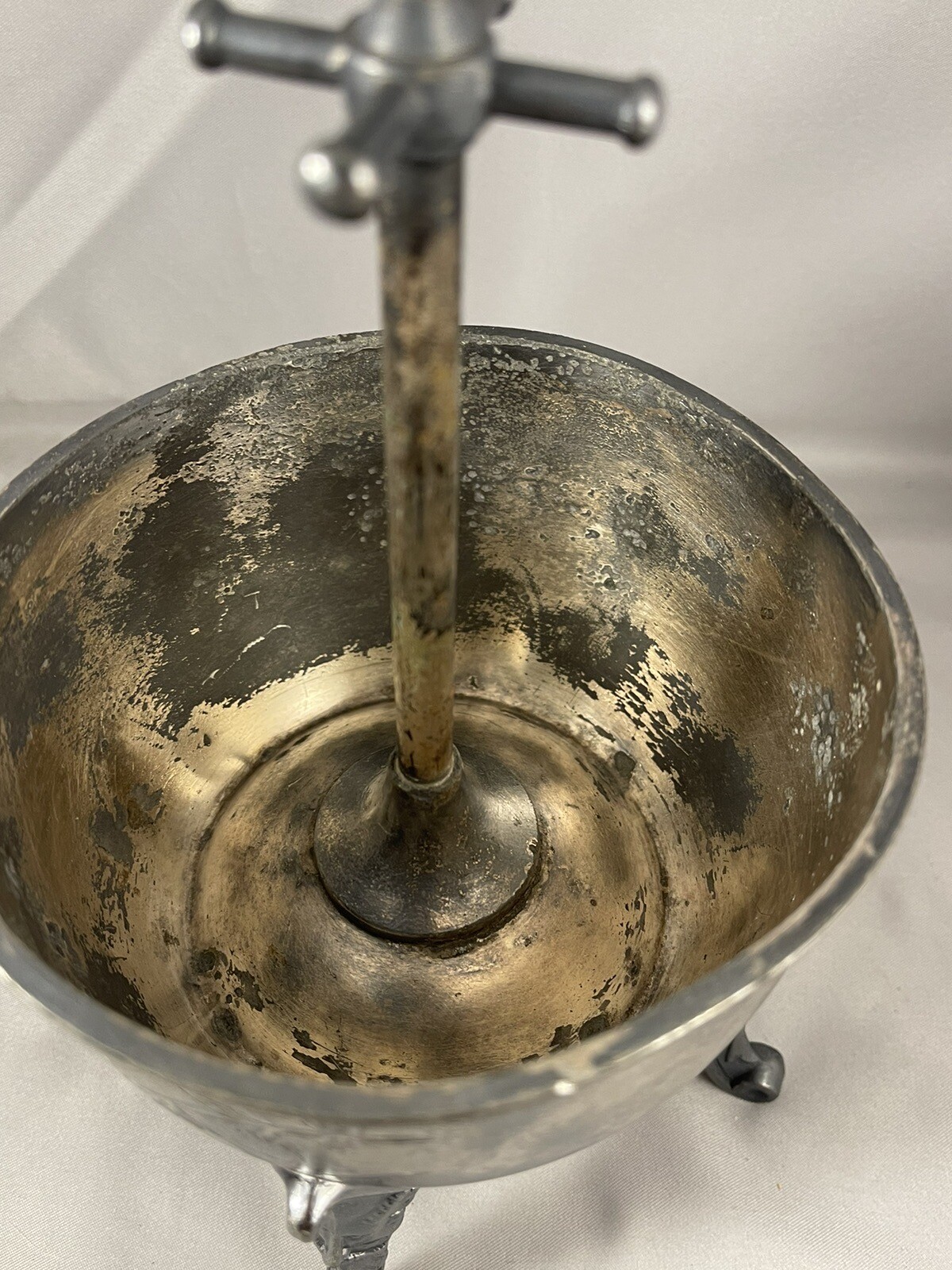 Antique 1870’s Silver Plate Reed & Barton Hotel Front Desk Bell Tea Waste Bowl