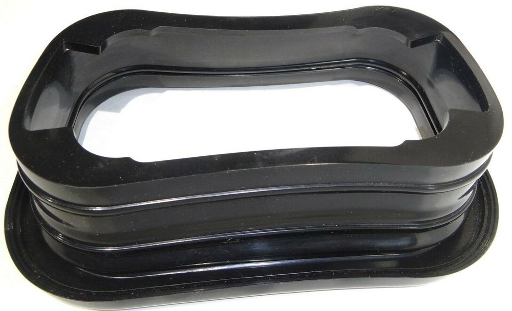 Rectangular Light Grommet Black PVC Open Back GG#80781 Each