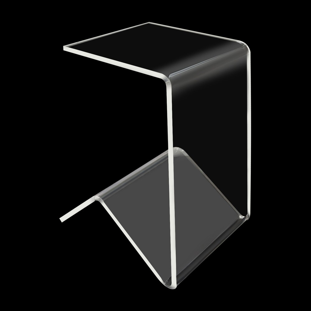 Side Table End Table Acrylic End Table Modern Clear Side Couch Table 20in Height