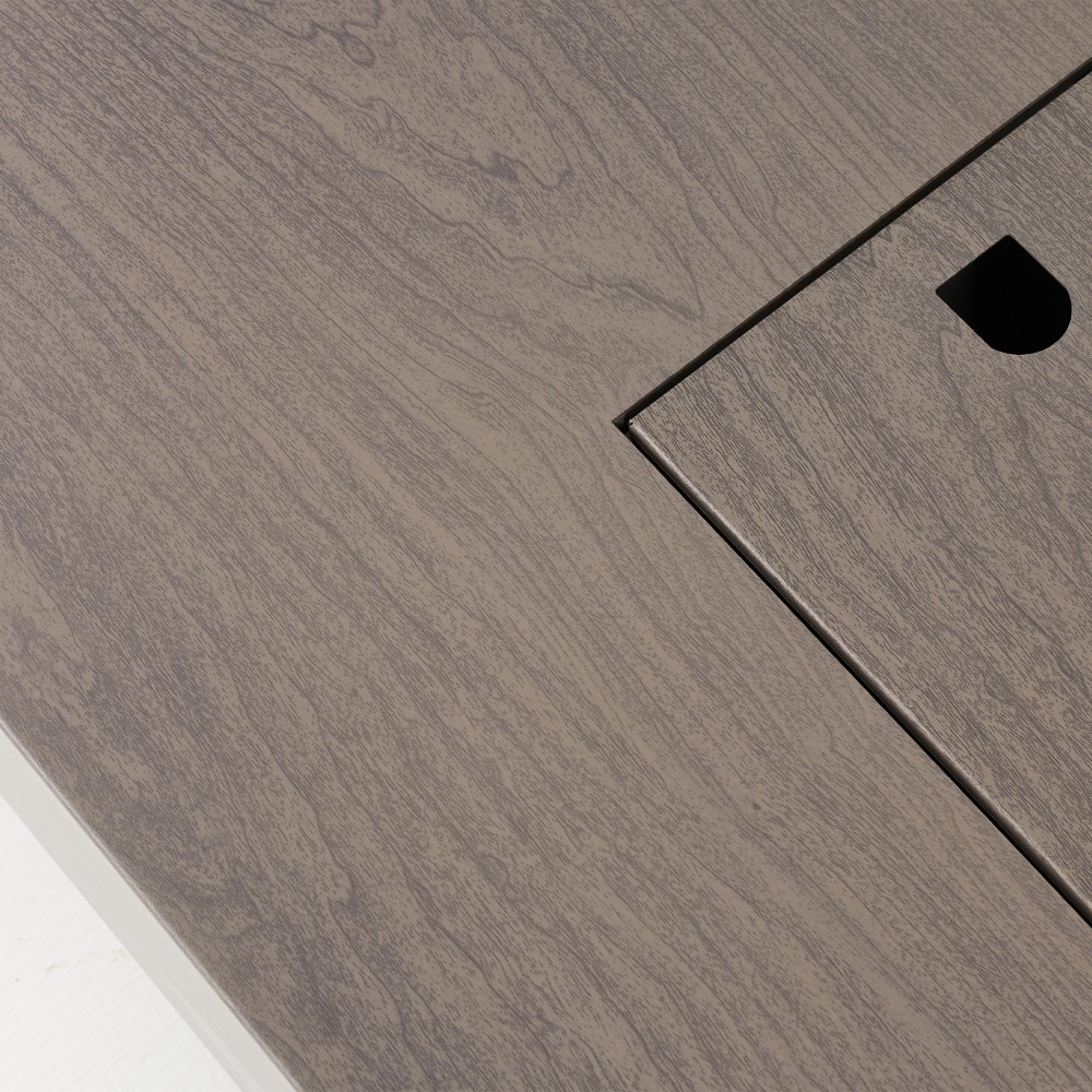 54" Rectangular Propane Fire Pit Table 50K BTU Low-Profile Modern Patio Heater