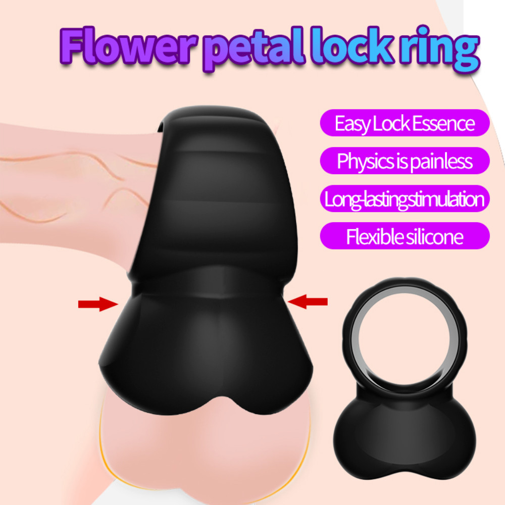 Silicone Ball Stretcher Enhancer Squeeze Scrotum Testicle Ring Delay Ejaculation