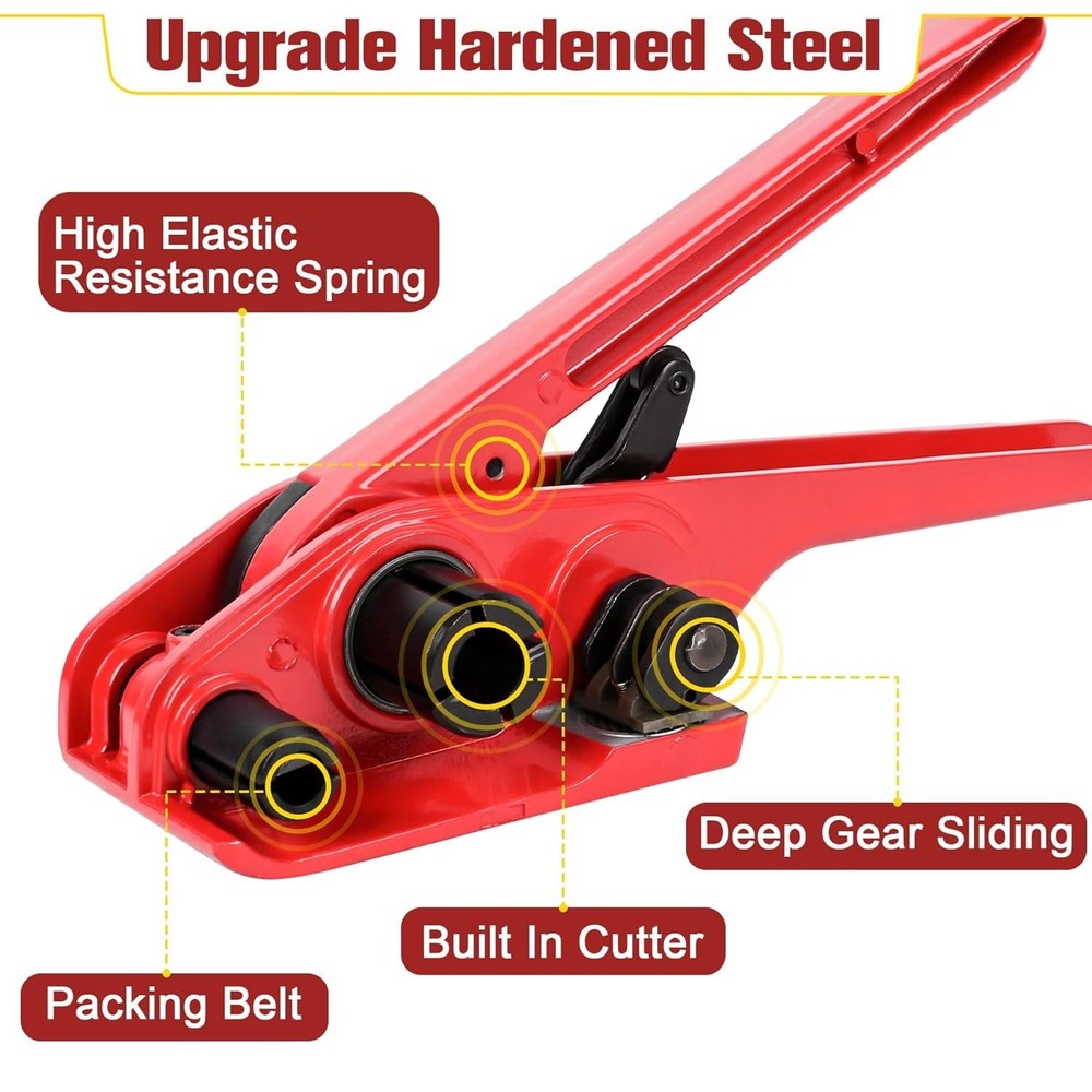 Versatile Strapping Kit - 3500FT Polypropylene for Pallets, Cargo, and Logistics