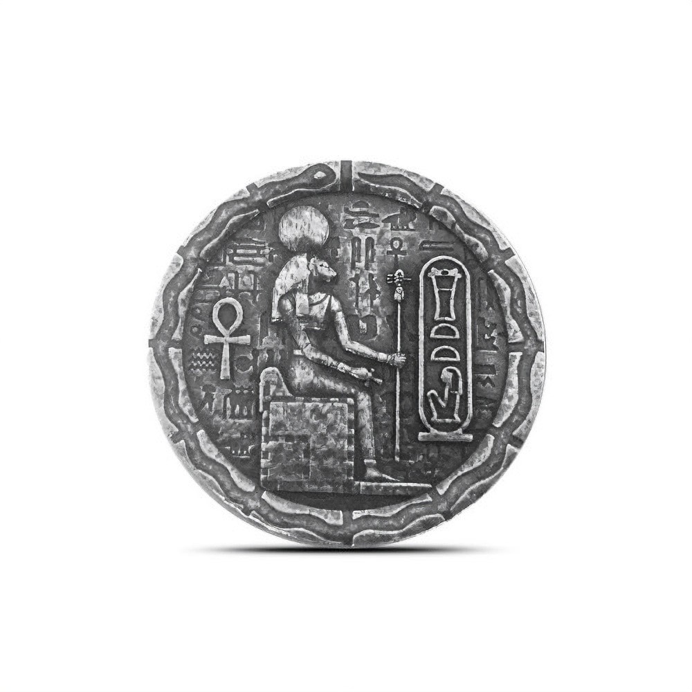 1/2 oz Monarch Egyptian Silver Round (Cat Goddess Bastet)
