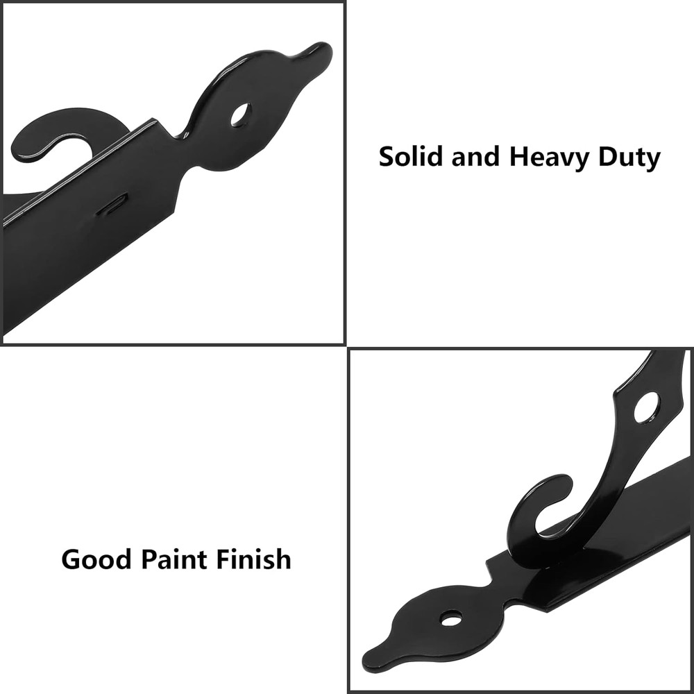 2 Pcs L Bracket Decorative Shelf Brackets, Wall Mounted L Shape Floating Shelf B