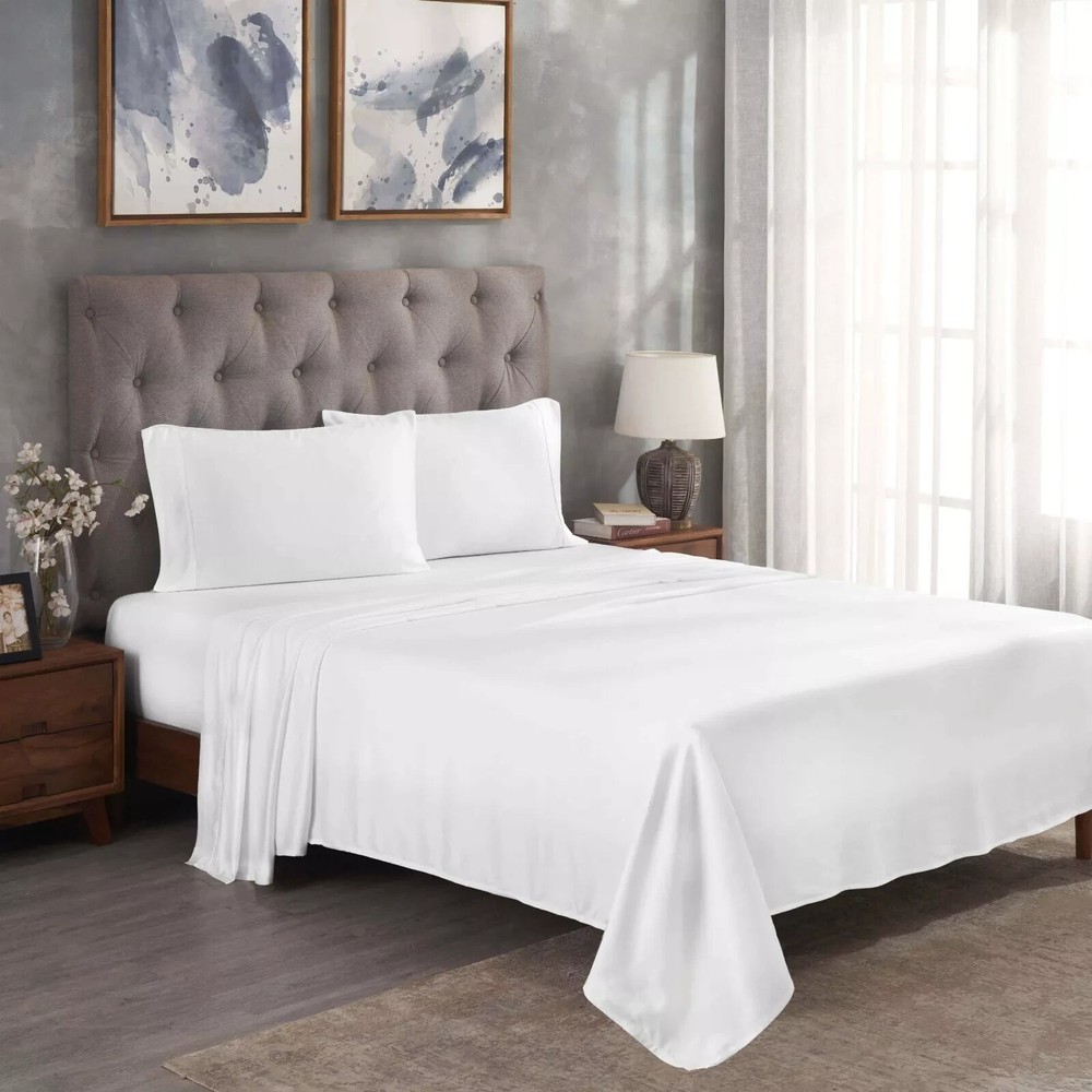 Modal from Beechwood Bed Sheets 300 Thread Count Solid Cooling Sheet Set