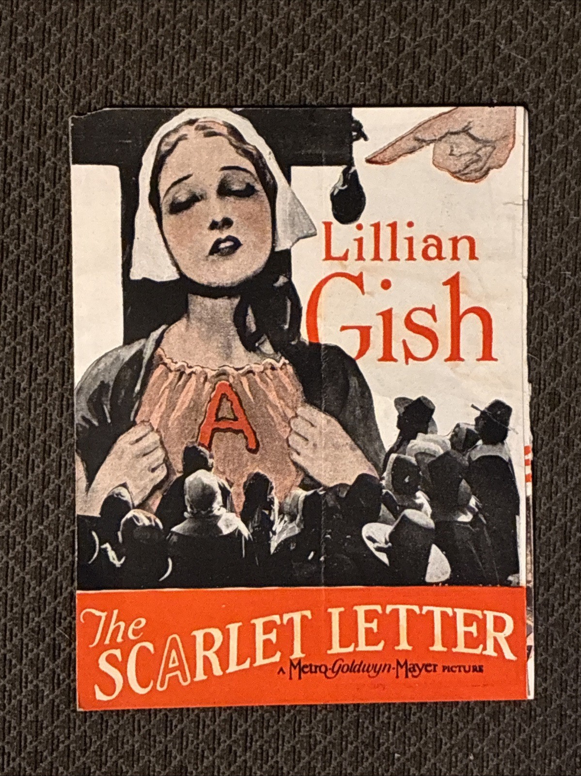The Scarlett Letter - 1926  Original Movie Herald - Lillian Gish